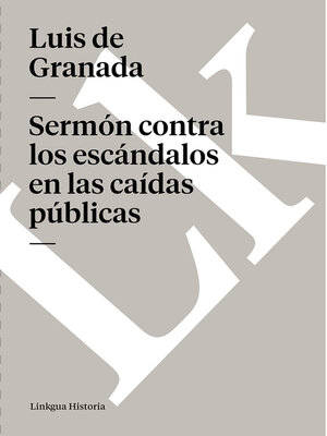 cover image of Sermón contra los escándalos en las caídas públicas